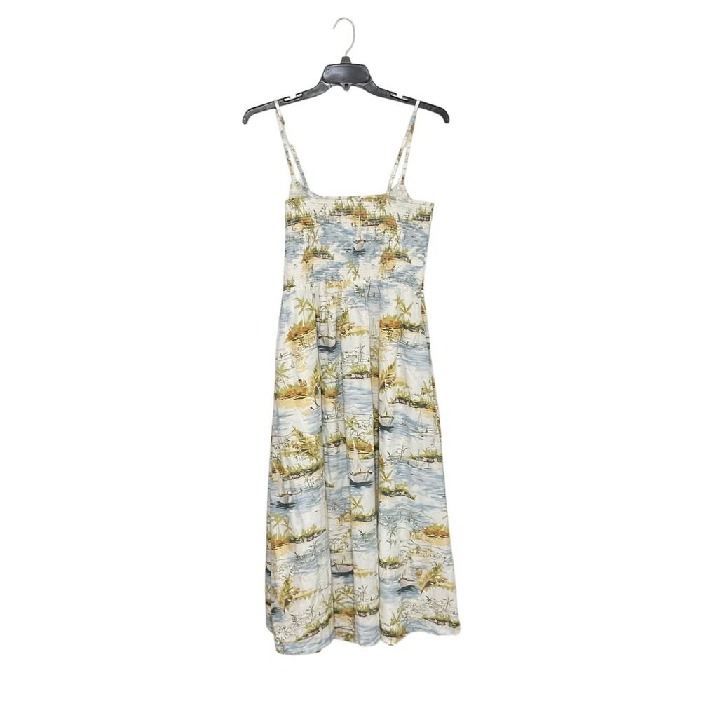 NWT Abercrombie & Fitch Sydney Smocked Dipped-Waist Midi Dress Size X-Large - Picture 4 of 11